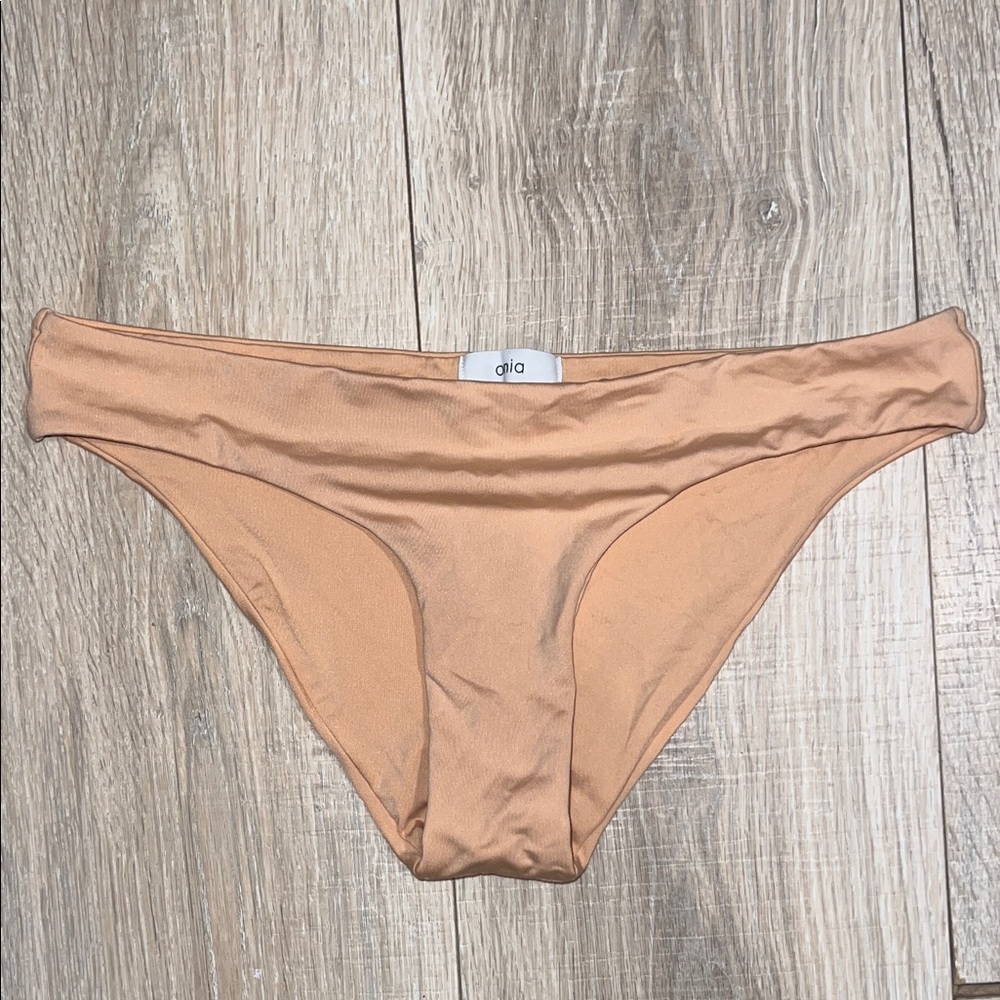 Onia Australian High Cut Bikini‎ Bottoms in Peach
